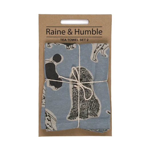 Blue Haze Dog Pint Tea Towel Set