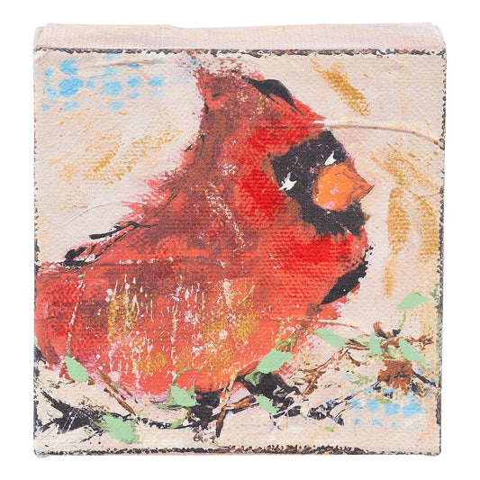 Cardinal on Branch Canvas