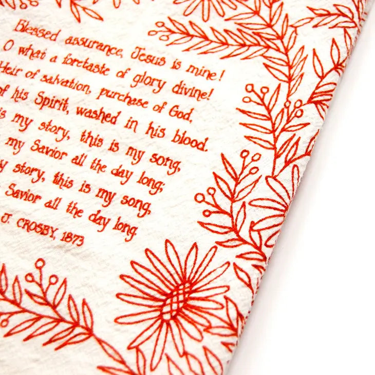 Blessed Assurance Tea Towel