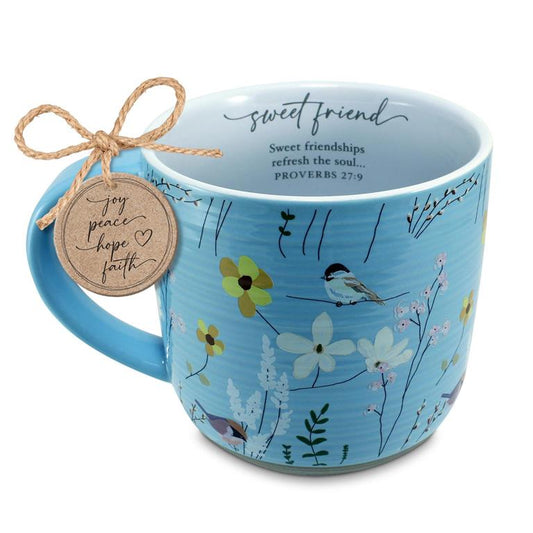 Sweet Friend Vintage Floral Mug