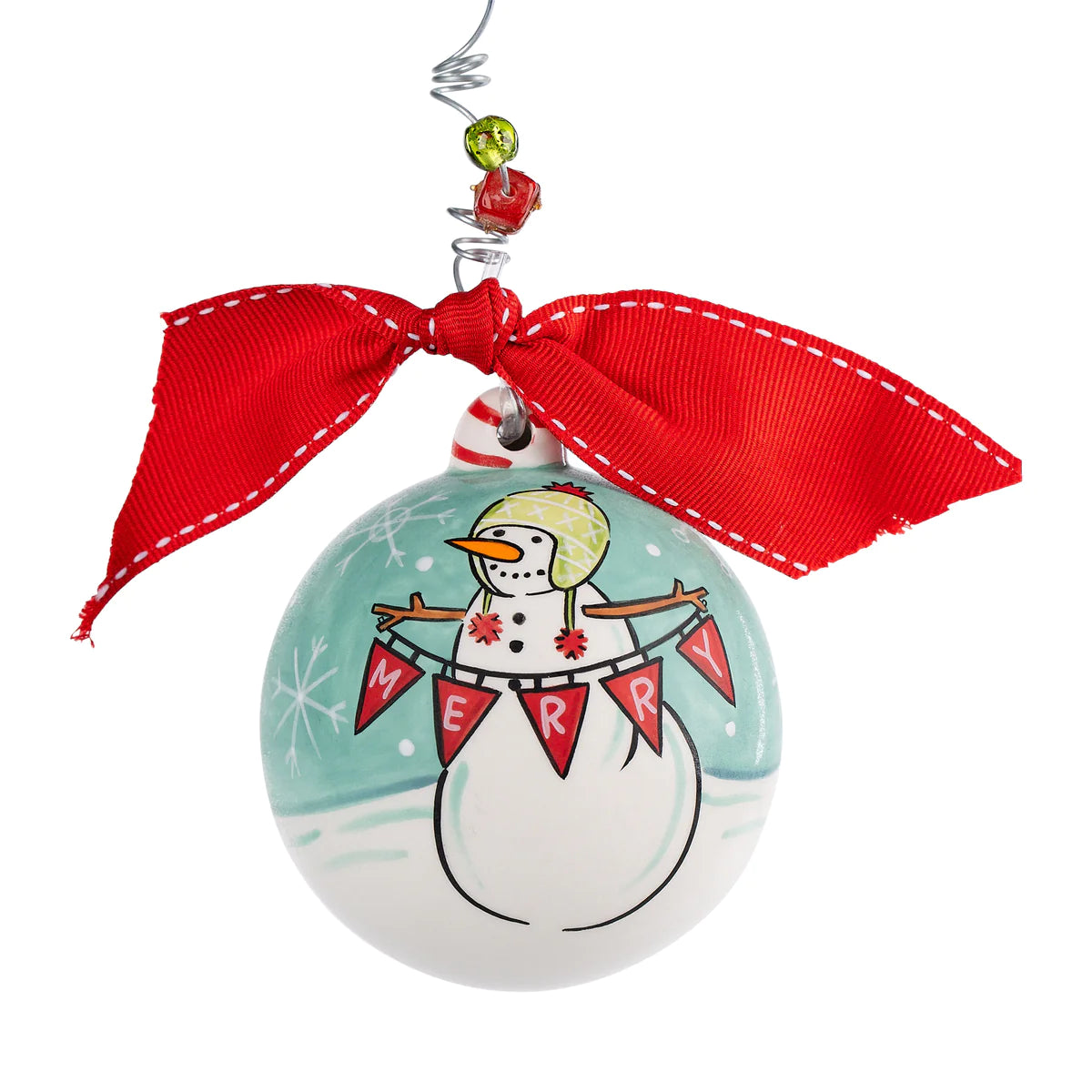 Merry Snowman Ornament