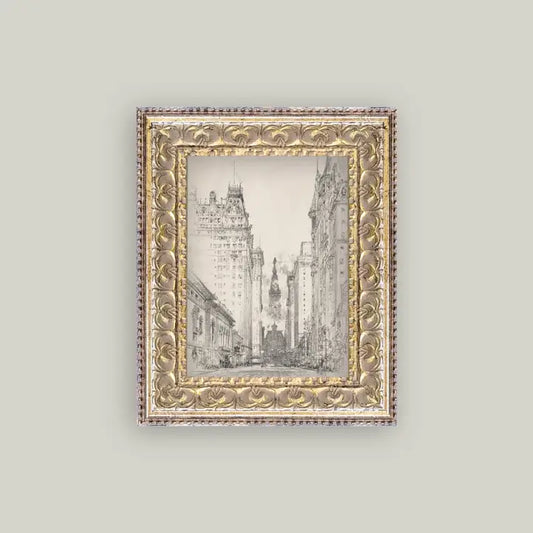 New York Sketch Framed Print