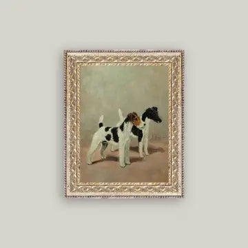 Two Fox Terrier Framed Art