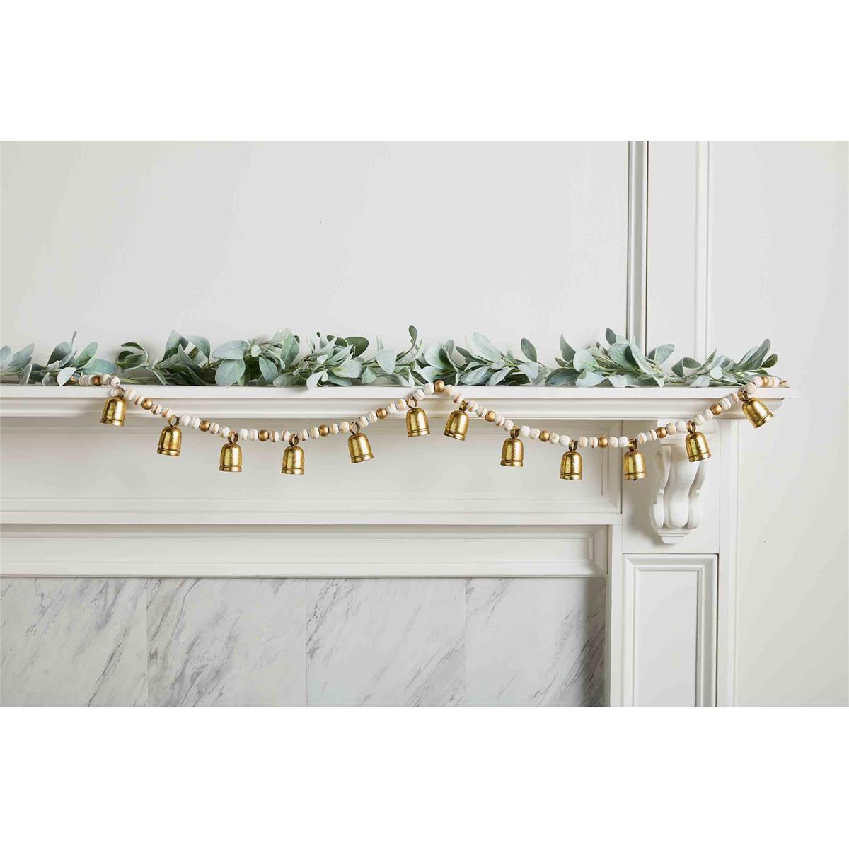 Gold Bead & Bell Garland