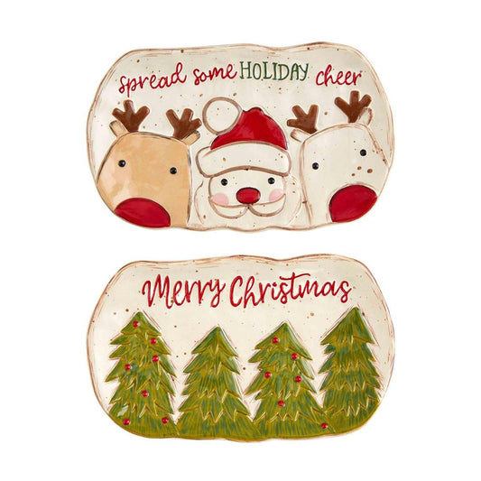 Small Christmas Farm Platters