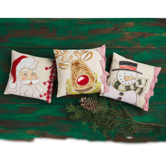 Santa & Friends Painted Pillows