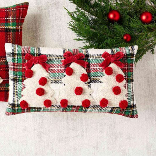 Lumbar Tartan Tree Pillow