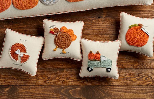 Thanksgiving Mini Crochet Pillow