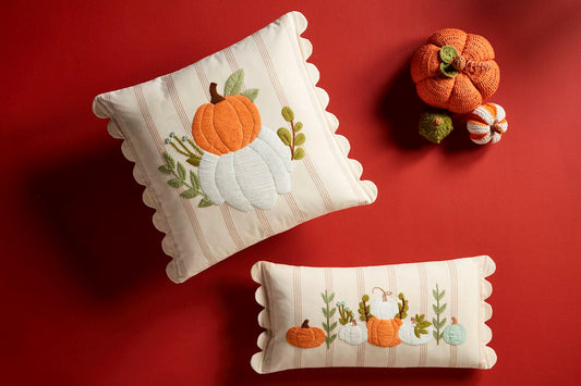 Scallop Pumpkin Pillows