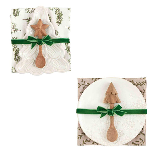 White Christmas Appetizer Sets