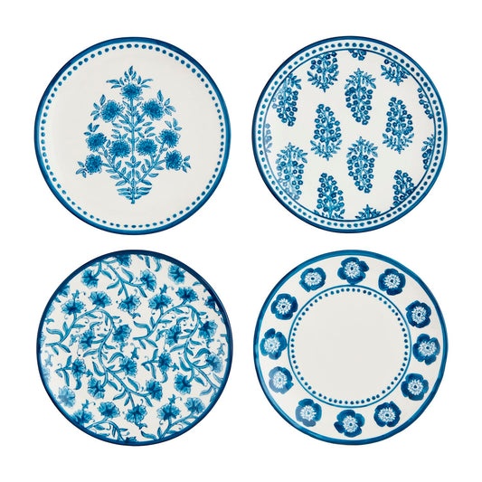 Block Print Salad Plates