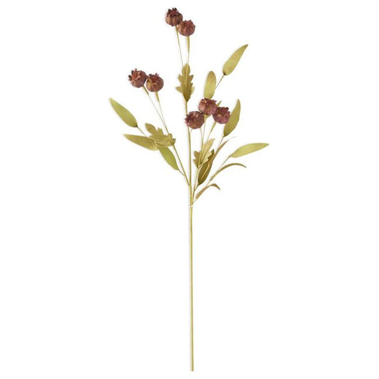 Brown Burgundy Pod Spray