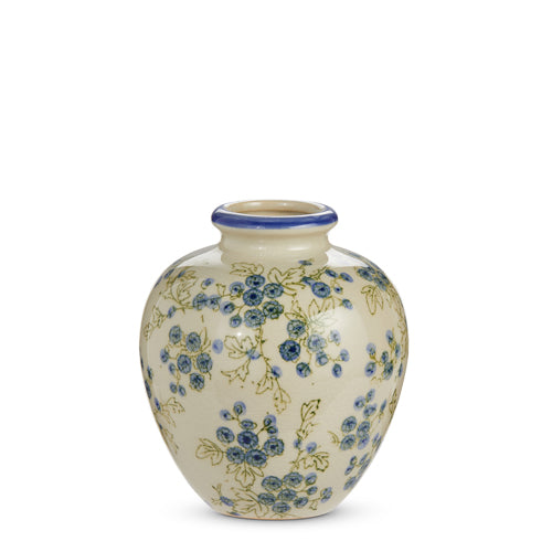 Blue Floral Vase