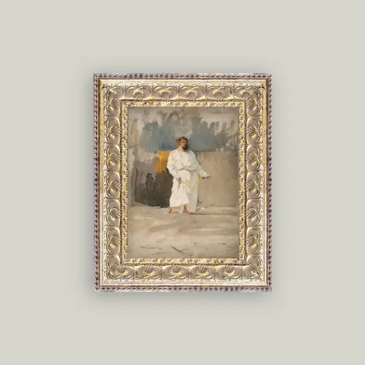 Christ Framed Antique Art