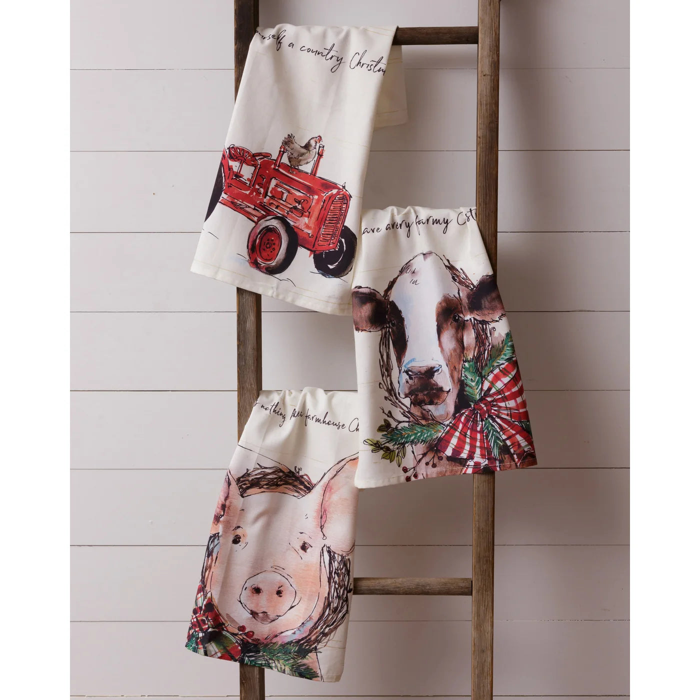 Farmhouse Christmas Tea Towels