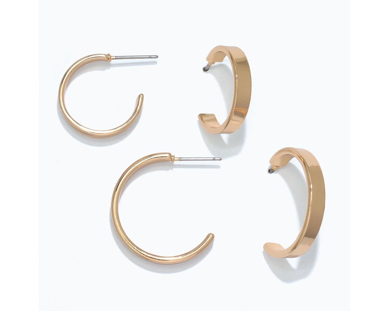 Sleek Gold Hoops