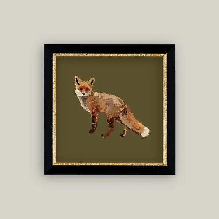 Fox Closeup Framed Print