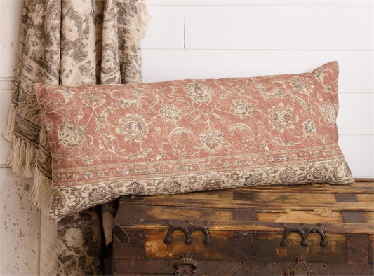 Antique Rug Slub Lumbar Pillow