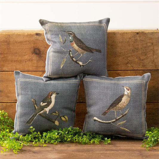 Bird on a Branch Mini Pillow