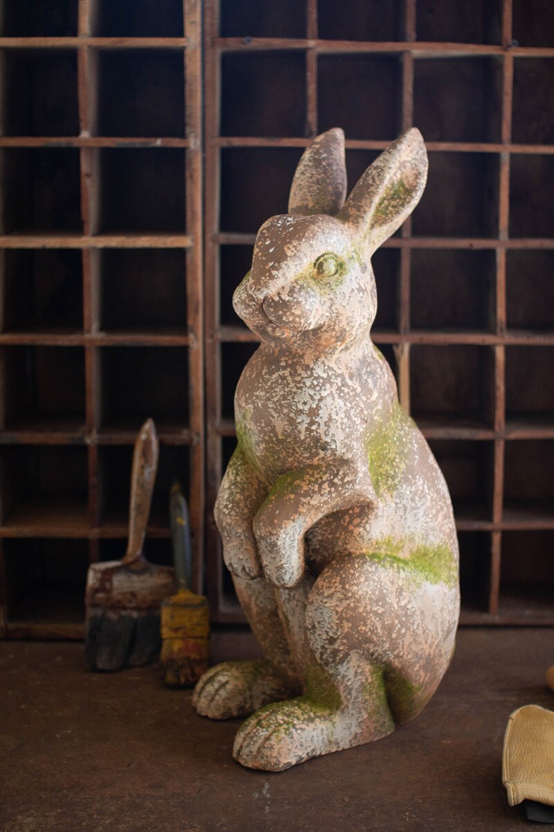 Faux Concrete Rabbit