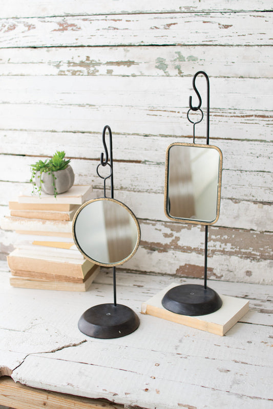 Tabletop Metal Mirrors