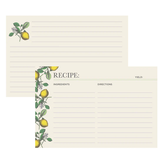 Lemon Recipe Card