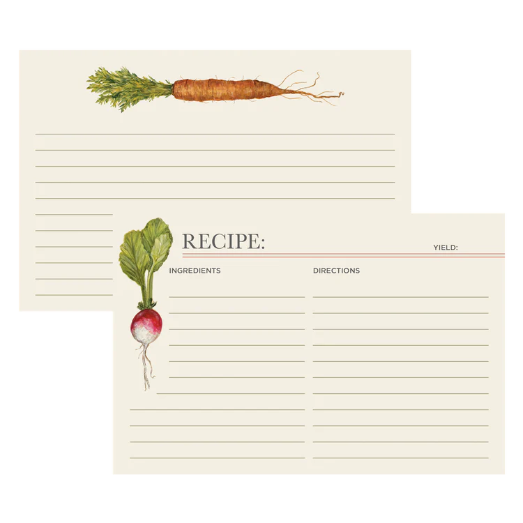 Farmer's Market Recipe Card