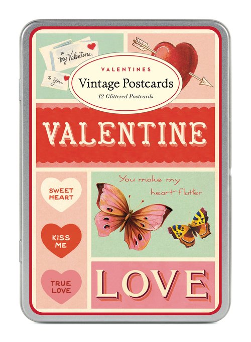 Cavallini  Valentine Vintage Postcards