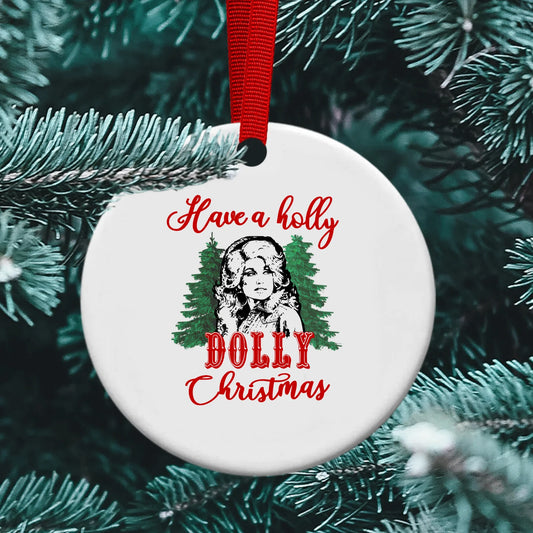 Holly Dolly Christmas Ornament