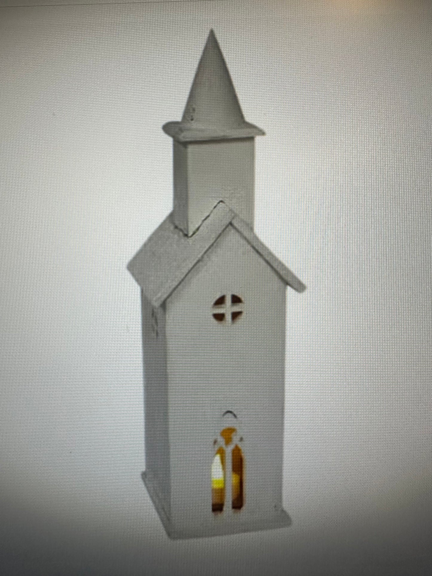 Lighted Steeple Church