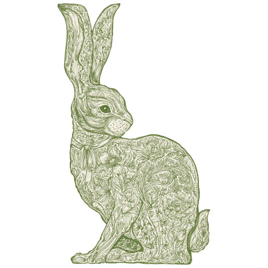 Die-Cut Greenhouse Hare Placemat