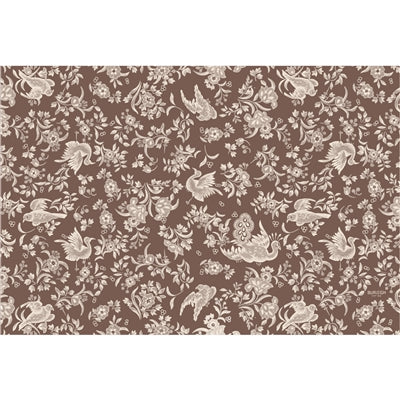 Brown Regal Peacock Die Cut Placemats