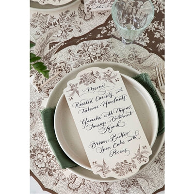 Brown Asiatic Pheasants Table Cards