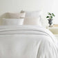 Faye Linen Dove White Bedding