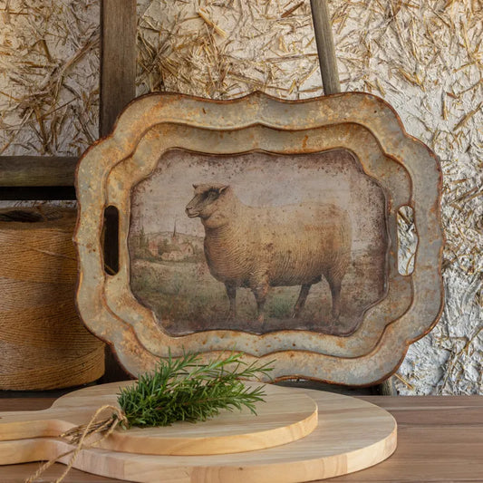 Vintage Sheep Tray