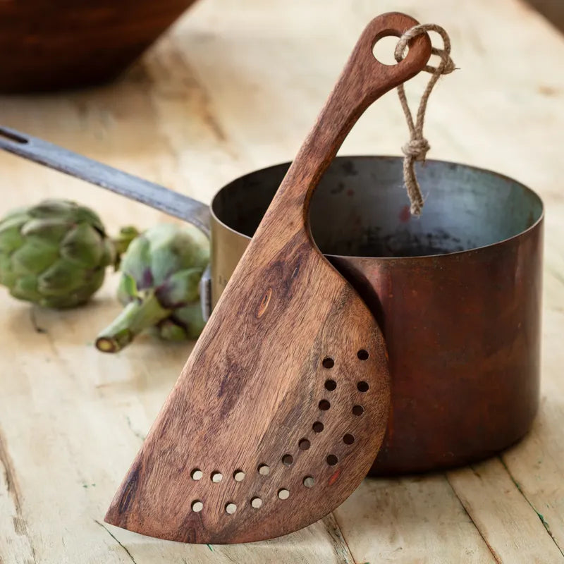 Wooden Pasta Pot Strainer