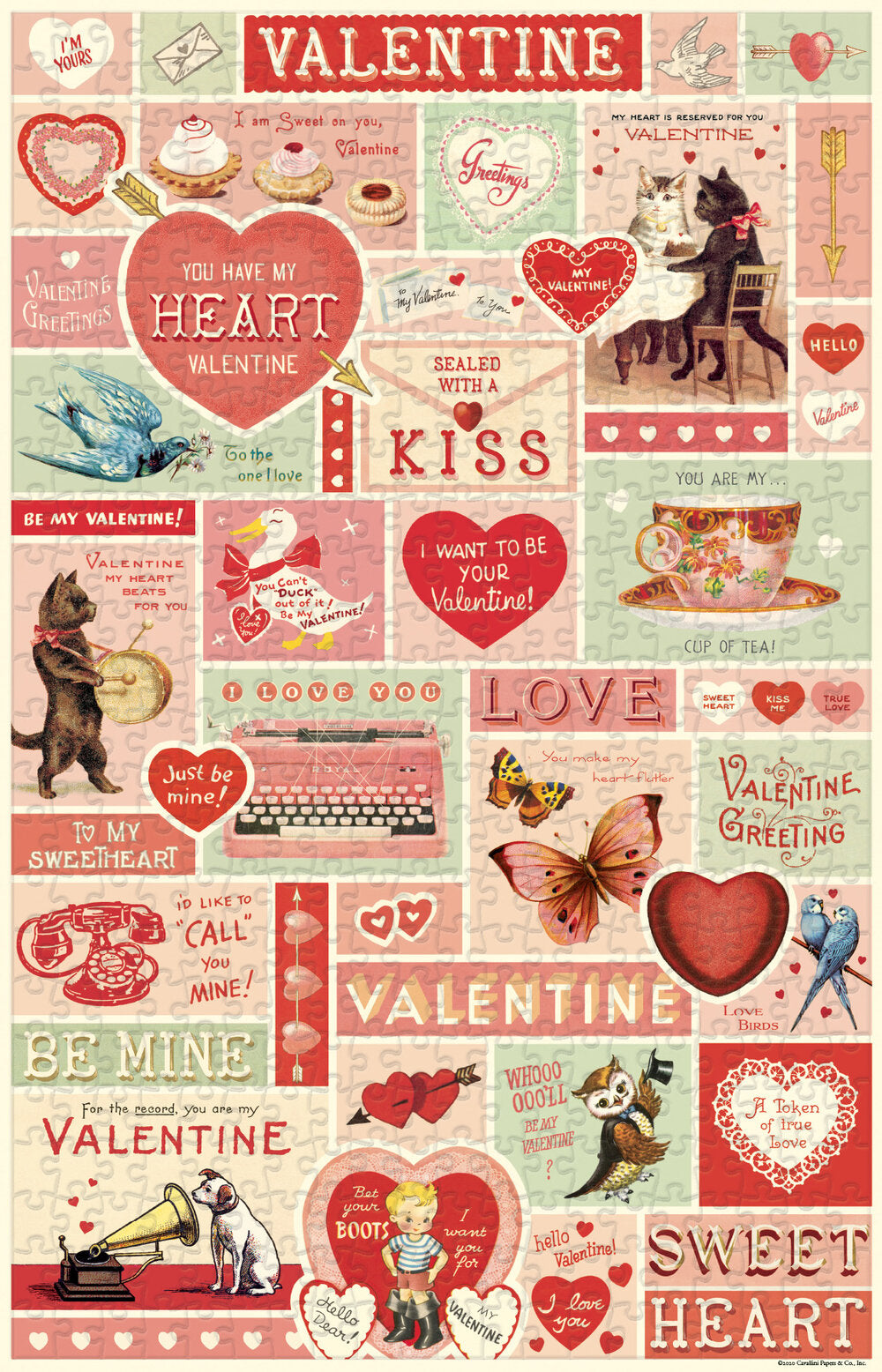 Cavallini  Valentine Vintage Puzzle