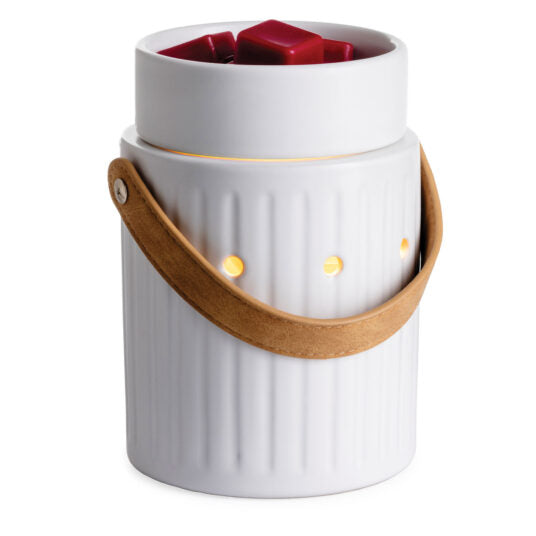 Leather Handle Candle Warmer