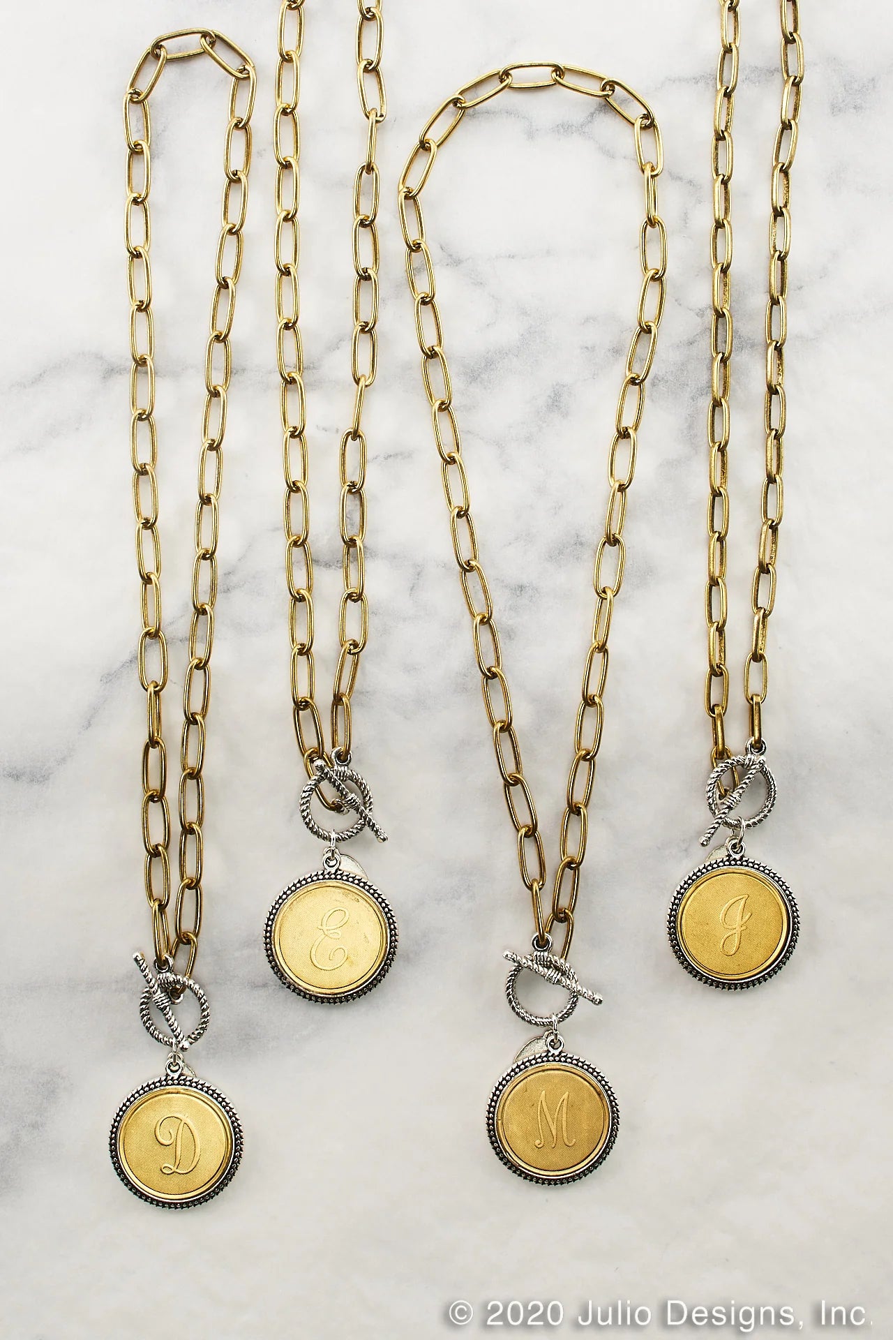 Initial Disc Necklace