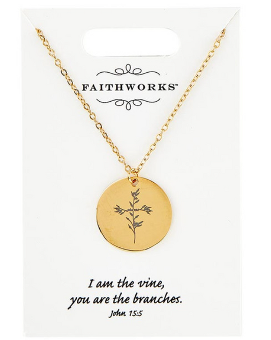 Jesus, The Vine Necklace