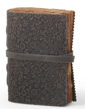 Leather Floral Embossed Handcrafted Deckle Edge Journals