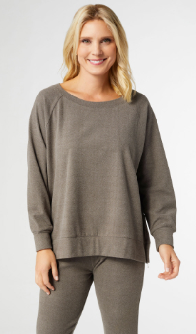 Weekend Brushed Side Zip Raglan Sleeve