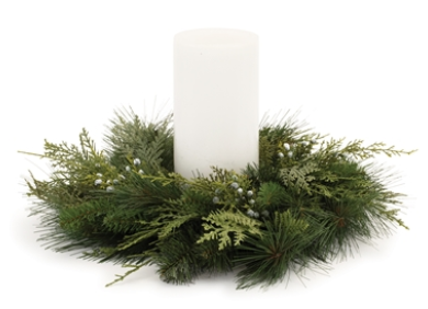 Mixed Pine Candle Ring