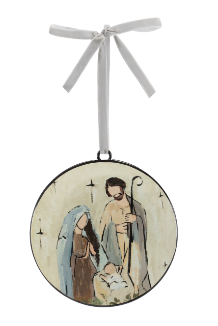 Holy Family Disc Ornaments