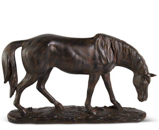 Grazing Horse Statue