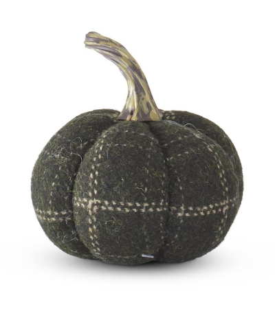 Green Plaid Pumpkin