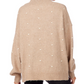 Novie Pom-Pom Sweater Tan