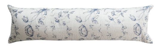 Cotton & Linen Printed Lumbar Pillow