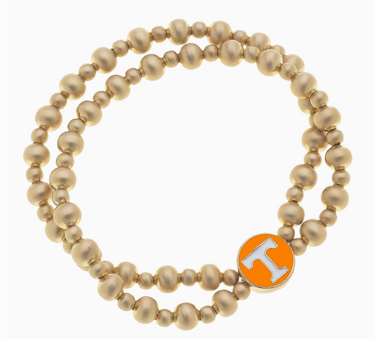 Tennesse Vols Ball Bead Bracelet