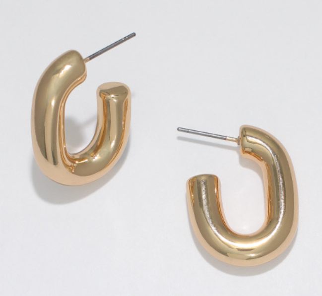 On Trend Gold Hoops